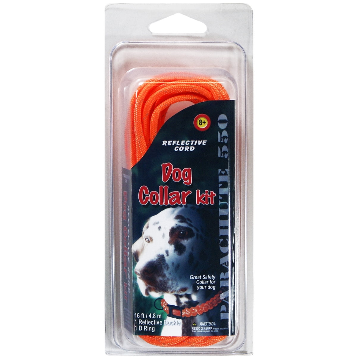 Pepperell Parachute Cord Reflective Dog Collar Kit