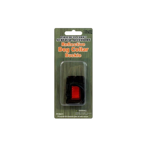 Pepperell Parachute Cord Survival Dog Collar Buckl