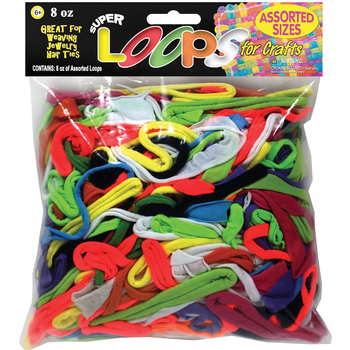 Pepperell Polyester Loops for Crafts 8oz -Assorted, Unisex