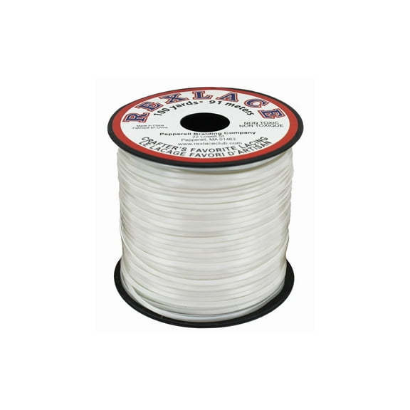 Rexlace Plastic Lacing 100yd-Pearl
