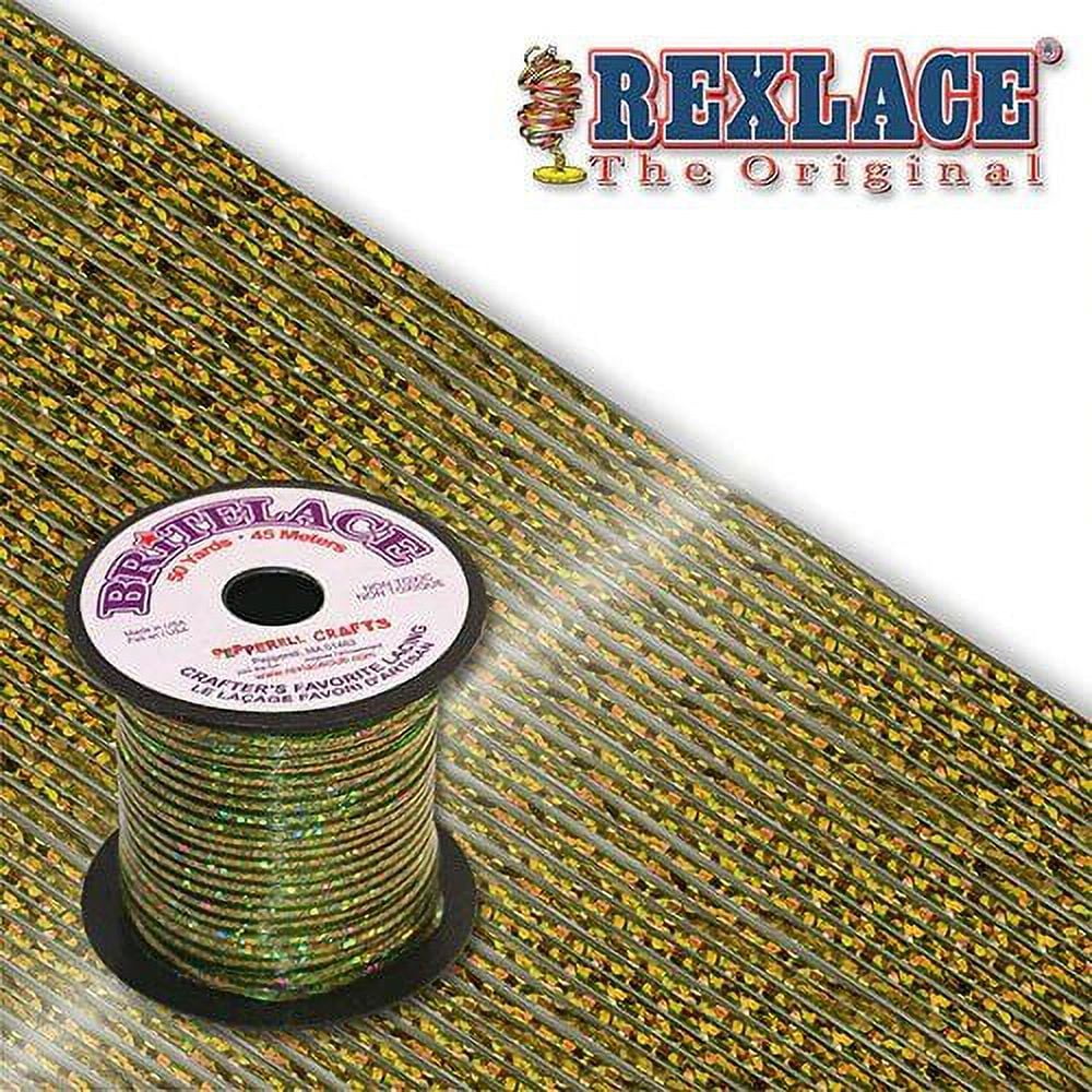 Pepperell Rexlace Britelace Holographic Plastic Lacing - 50 yards ...