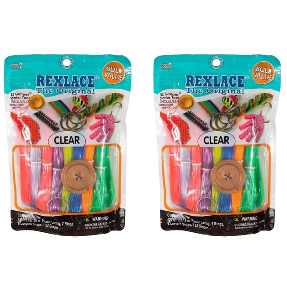 Pepperell Rexlace Cord 450 FT 2 Rings 6 lanyard Snaps EZ Gimper Beading line Kit