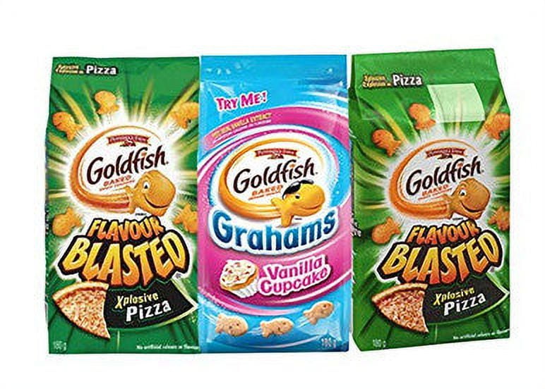Pepperidge Farm 3bag Multiflavor Goldfish bundle (2 Xplosive pizza