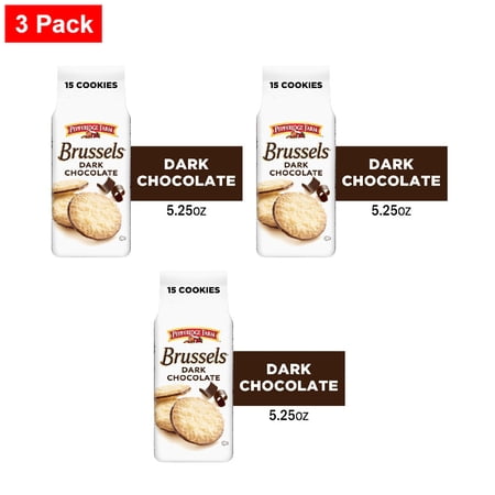 Pepperidge Farm Brussels Dark Chocolate Sandwich Cookies 15 ct / 5.25 oz - 3 Pack