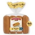 thumbnail image 1 of Pepperidge Farm Butter Hot Dog Buns, Top Sliced, 8-Ct Bag (Pack of 4), 1 of 3