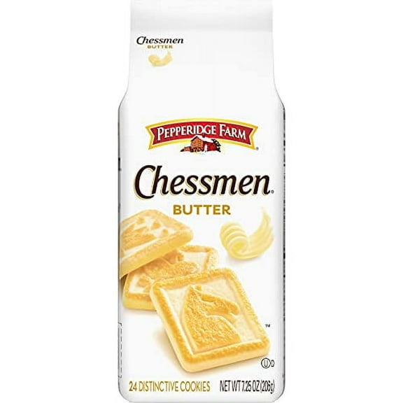 Pepperidge Farm Chessmen Butter Cookies, 7.25 oz. Bag (Packaging may vary)