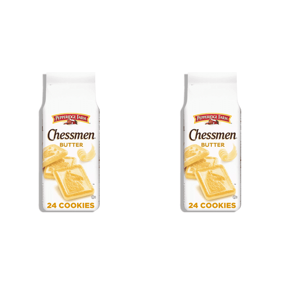 Pepperidge Farm Chessmen Butter Cookies, 7.25 oz pack of 2