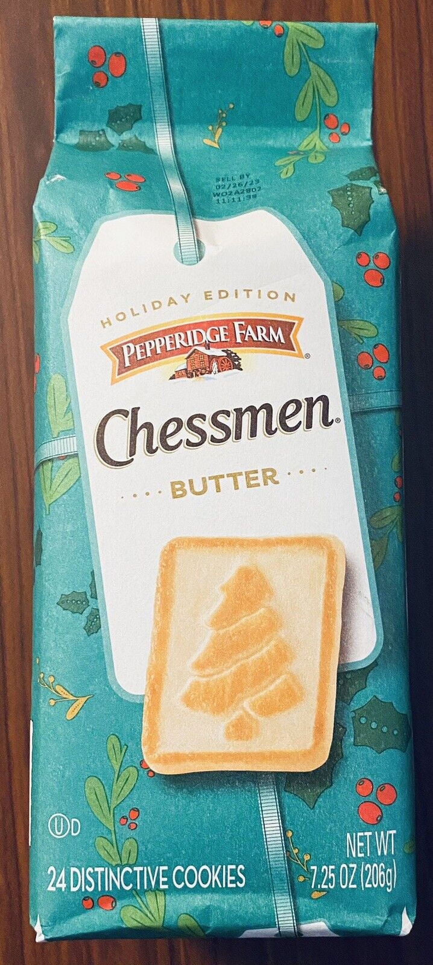 Pepperidge Farm Chessmen Butter Flavored Holiday Edition Christmas