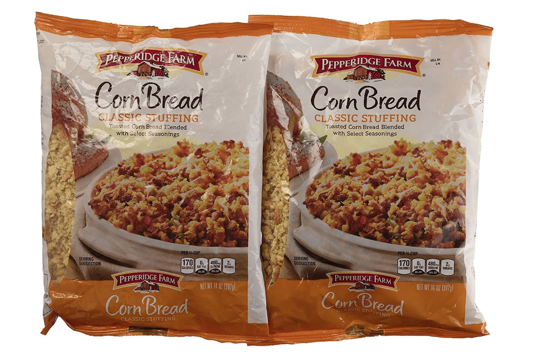 Pepperidge Farm, Cornbread Stuffing, 14oz Bag (Pack of 2)