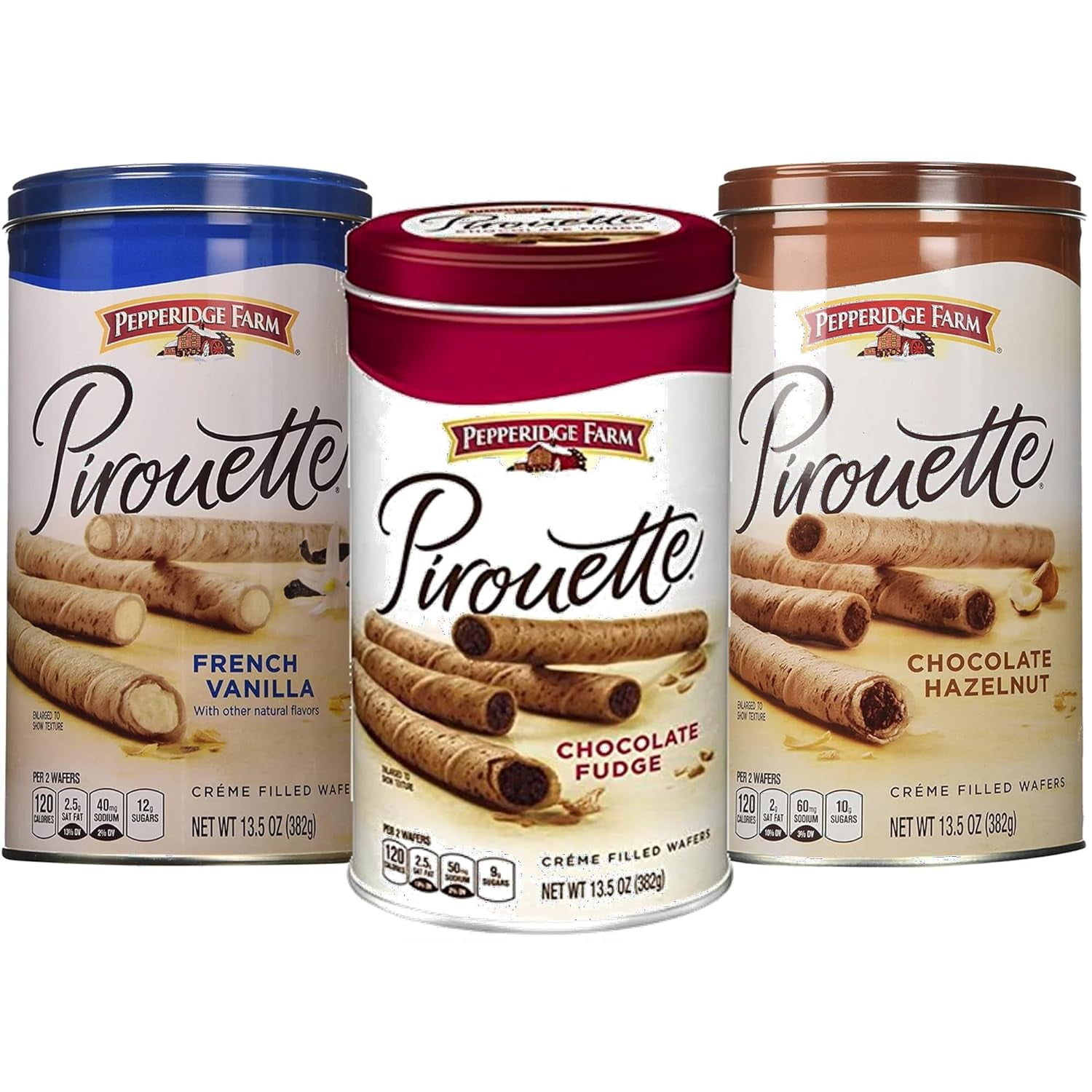 Pepperidge Farm Crème Filled Pirouette Rolled Wafers, French Vanilla