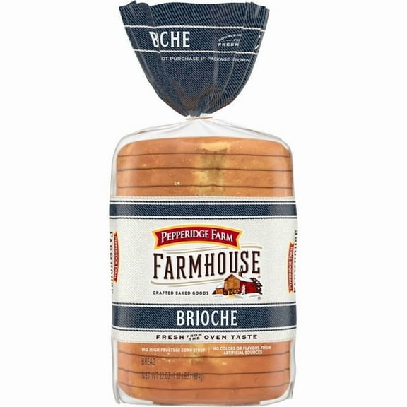 Pepperidge Farm Farmhouse Brioche Bread 22 oz Loaf (Pack of 5)