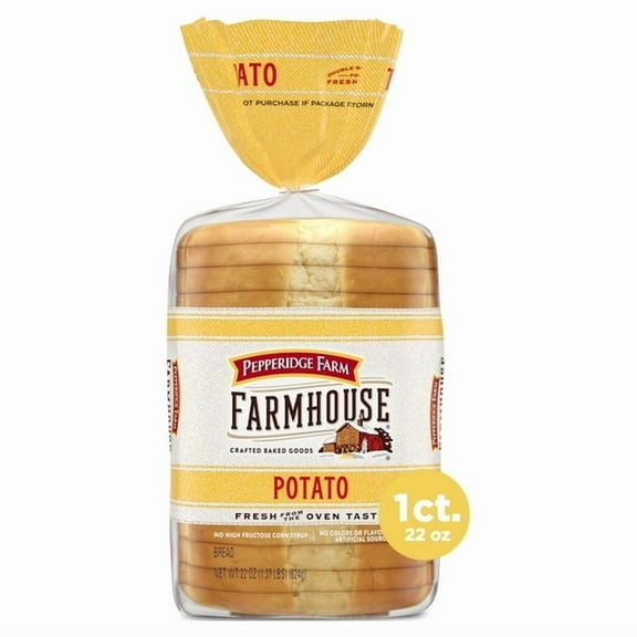 Pepperidge Farm Farmhouse Potato Bread 22 oz Loaf (Pack of 5)