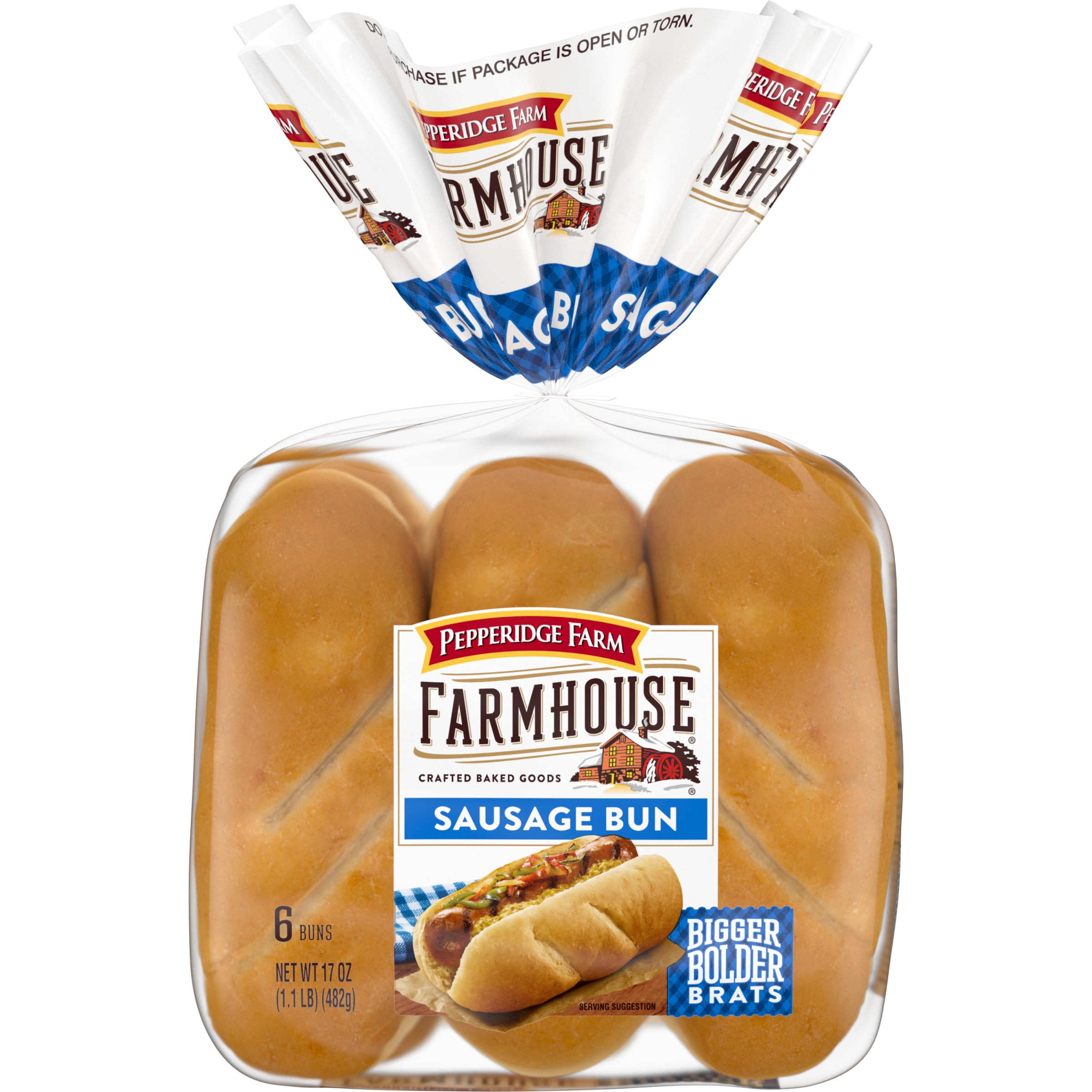 Pepperidge Farm Farmhouse Sausage Buns, 6-Pack Bag