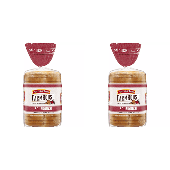 Pepperidge Farm Farmhouse Sourdough Sliced Bread, 24 oz pack of 2