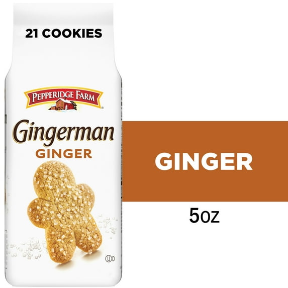 Pepperidge Farm Gingerman Cookies, Ginger Cookies, 5 oz. Bag