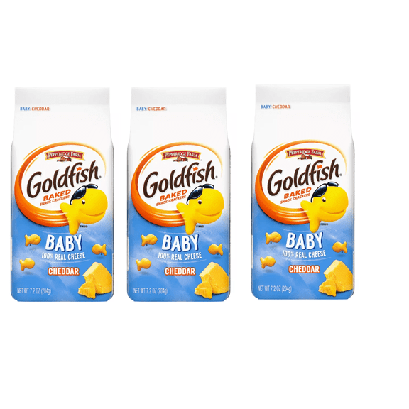 Pepperidge Farm Goldfish Baby Cheddar Crackers - 7.2oz Bag Pack of 3