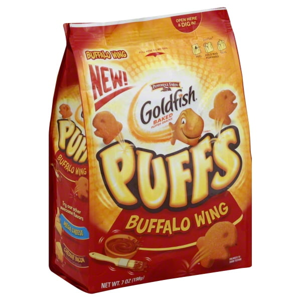 Pepperidge Farm Goldfish Baked Buffalo Wing Puffed Snacks, 7 Oz