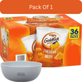 thumbnail image 1 of Pepperidge Farm Goldfish Cheddar Cheese Crackers, 1.25 oz., 36 Count with white bowl by OMA, 1 of 10
