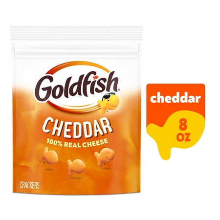 Goldfish Cheddar Cheese Crackers, 8 oz Bag