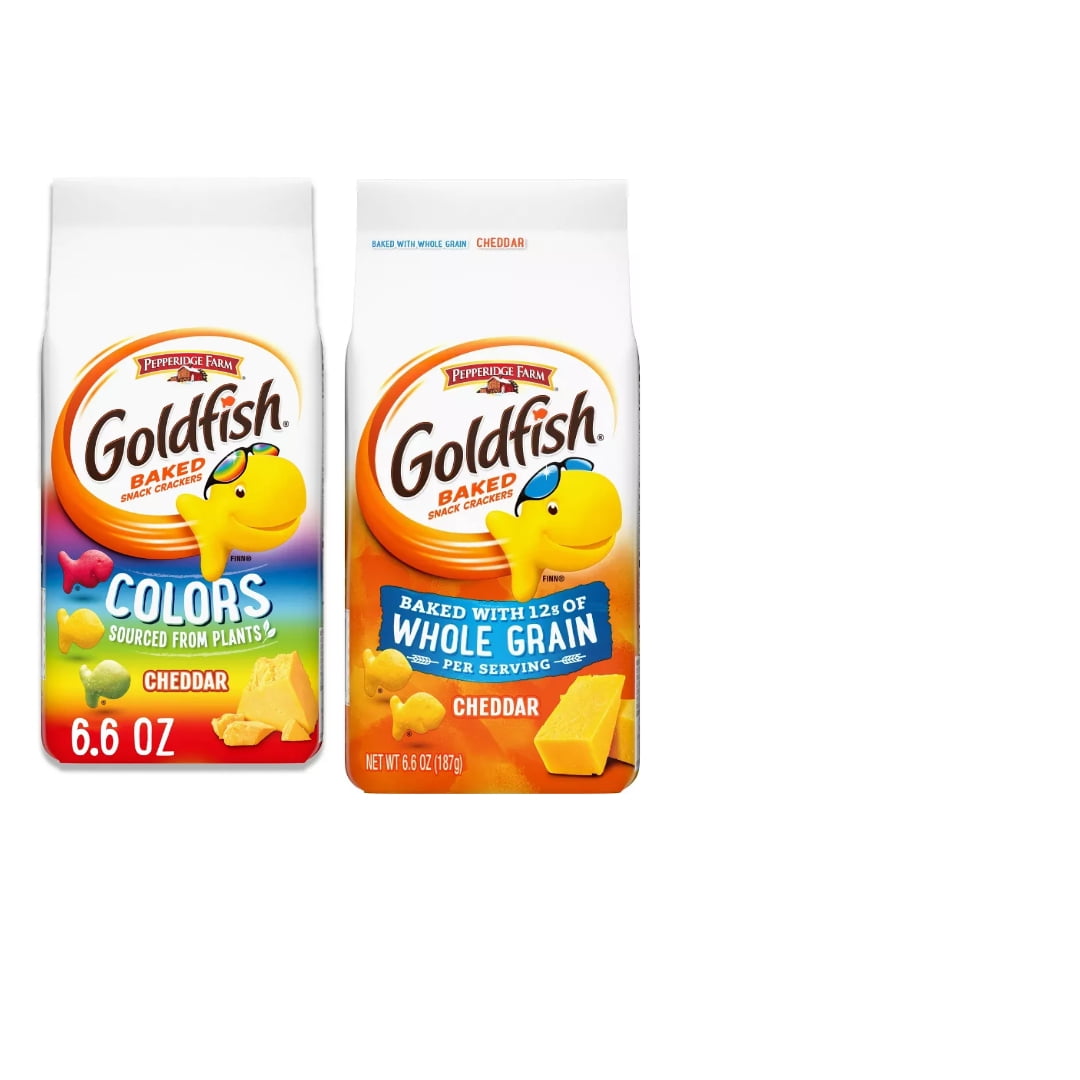 Pepperidge Farm Goldfish Cheddar Whole Grain & Colors Variety Pack ...