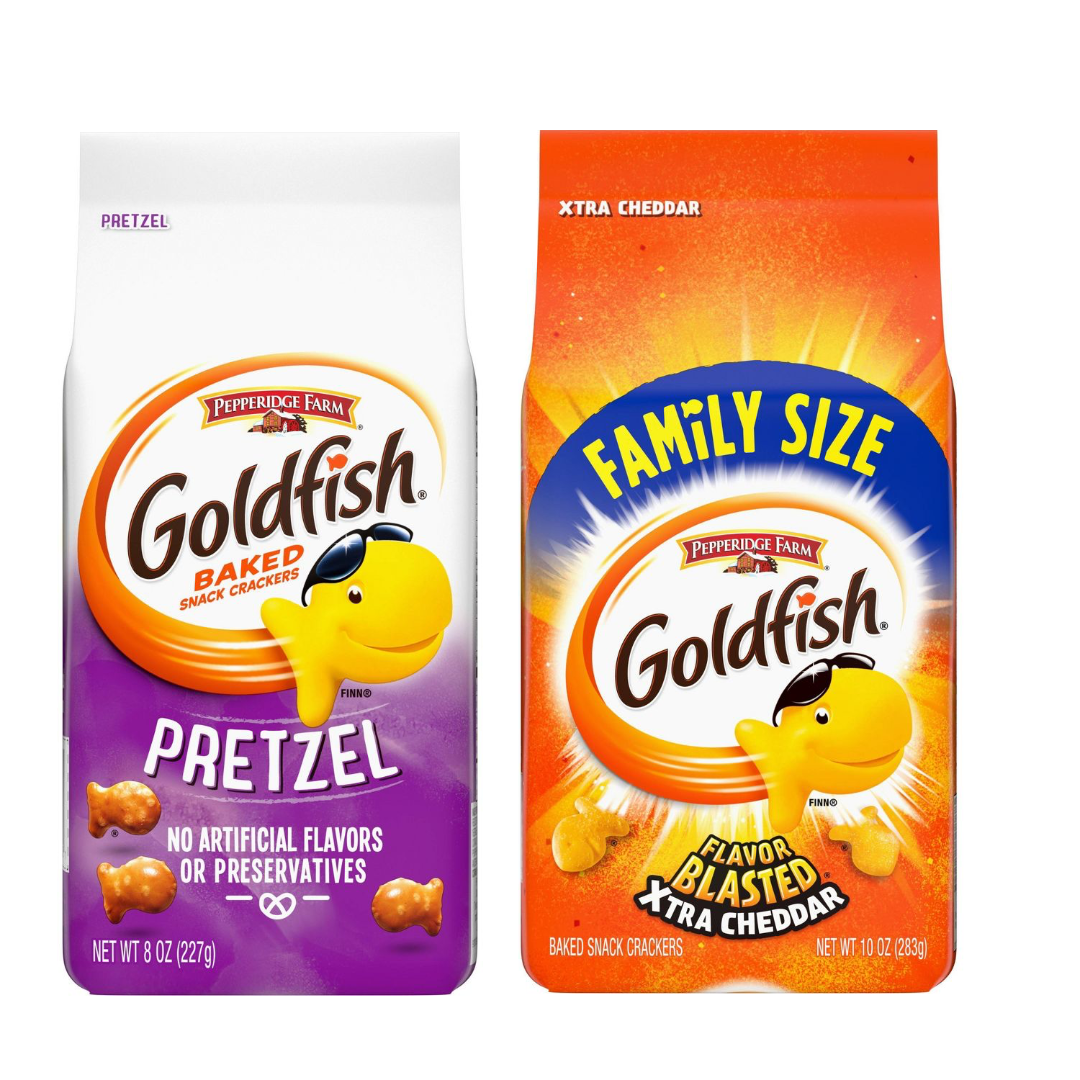 Pepperidge Farm Goldfish Flavor Blasted Extra Cheddar and Pretzel Snack