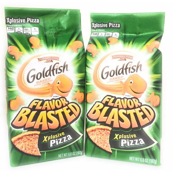 Pepperidge Farm Goldfish, Flavor MZF22 Blasted Xplosive Pizza, 2 Pack - 2- 6.6 Oz bags