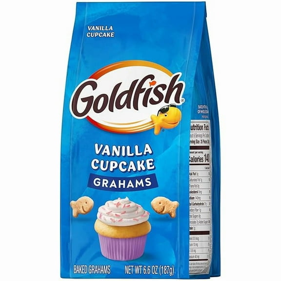 Pepperidge Farm Goldfish Grahams Vanilla Cupcake Baked Grahams, 6.6 Oz Bag