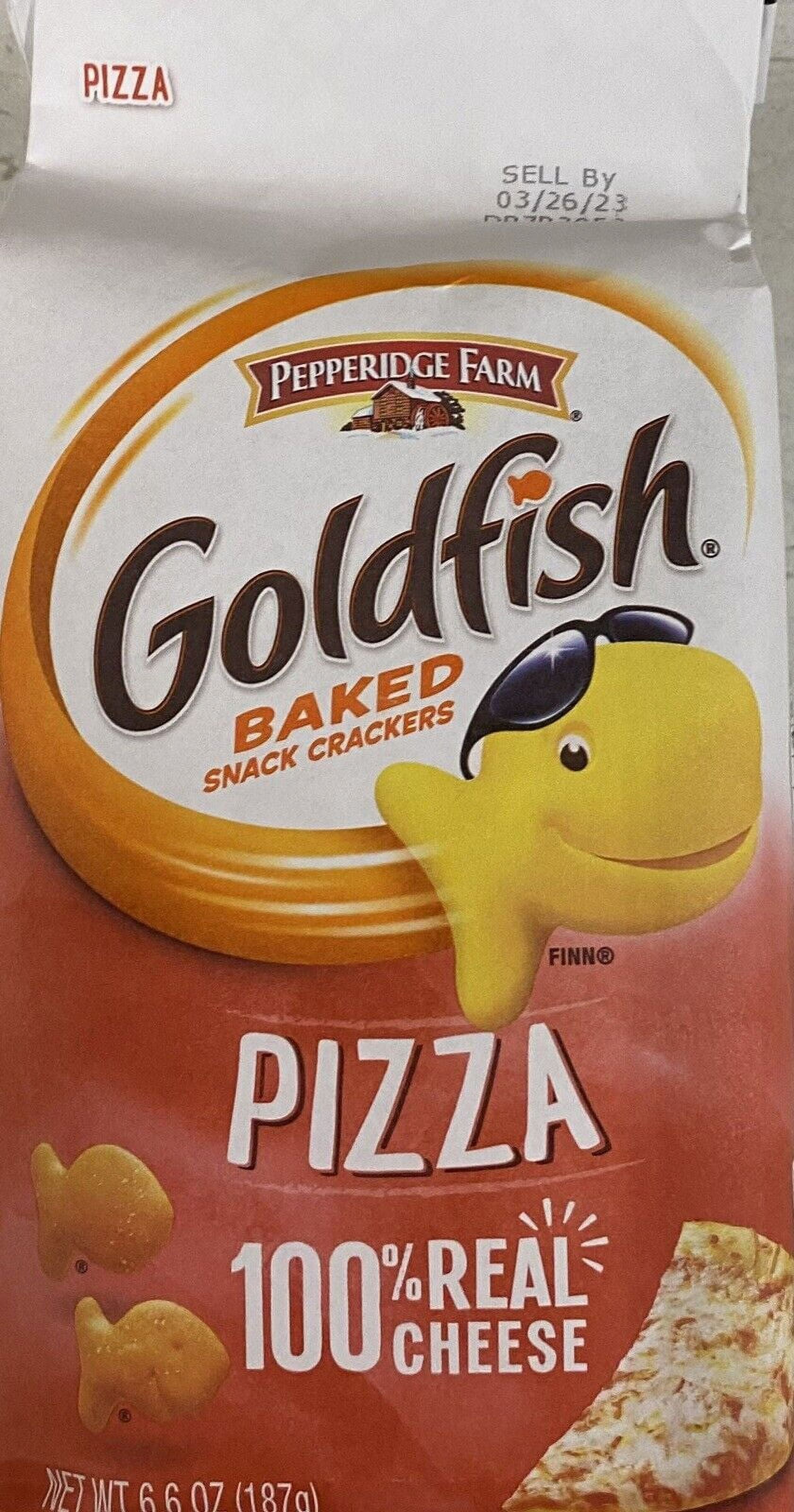 Pepperidge Farm Goldfish PIZZA Baked Snack Crackers 6.6 oz Bag ...