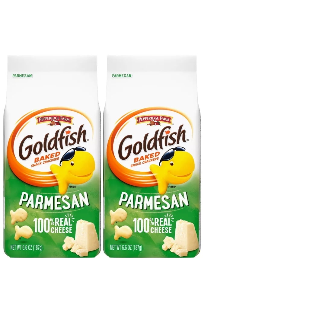 Pepperidge Farm Goldfish Parmesan Crackers - 6.6oz Bag Pack of 2 ...