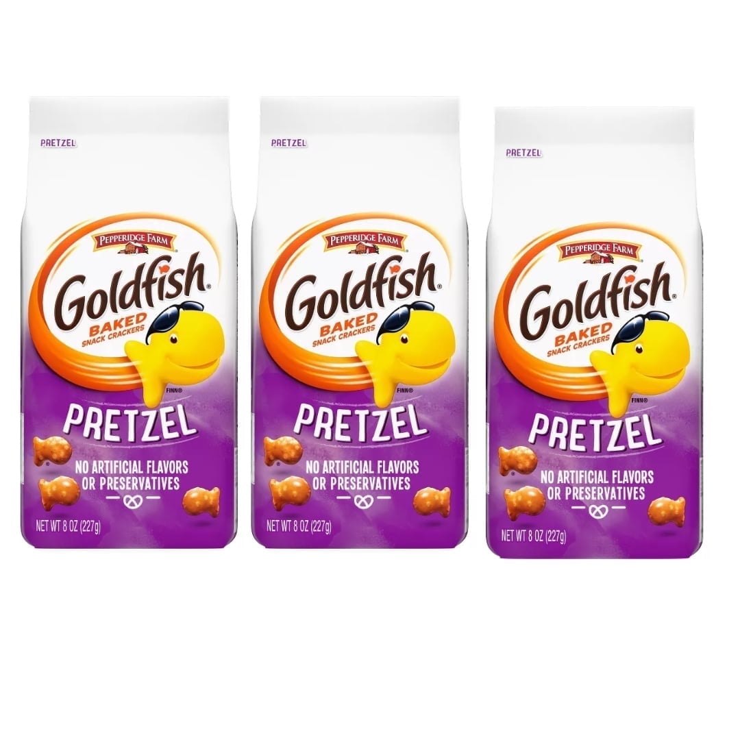 Pepperidge Farm Goldfish Pretzel Crackers - 8oz pack of 3