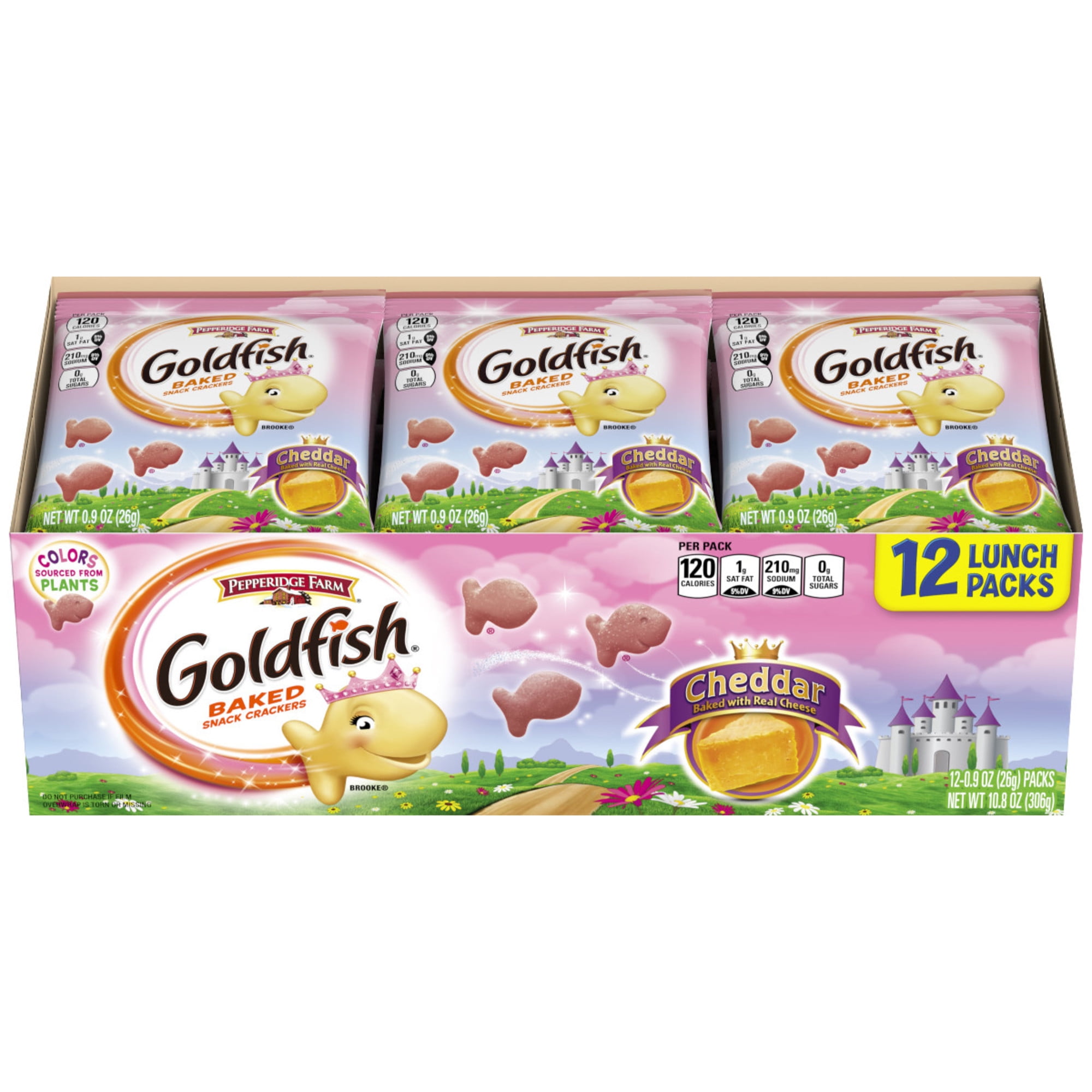 Pepperidge Farm Goldfish Princess Cheddar Crackers, 10.8 oz. Multipack