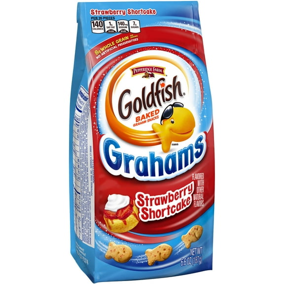 Pepperidge Farm Goldfish Strawberry Shortcake Baked Grahams Snacks, 6.6 Oz.