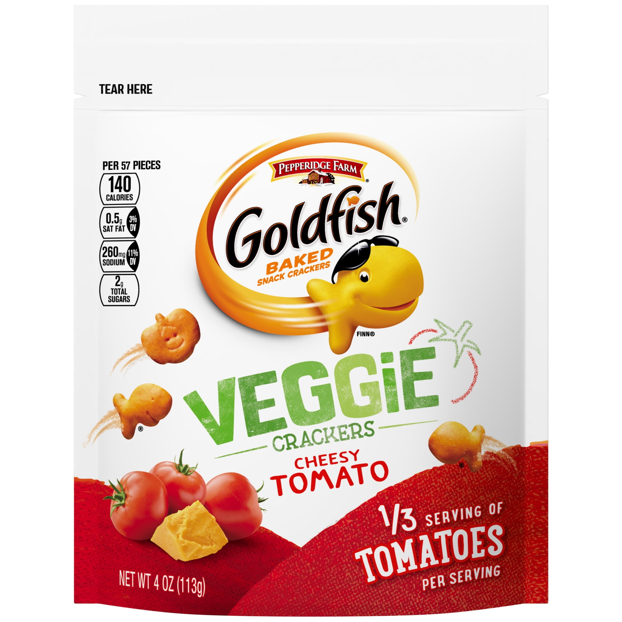 Pepperidge Farm Goldfish Veggie crackers, Cheesy Tomato, 4oz