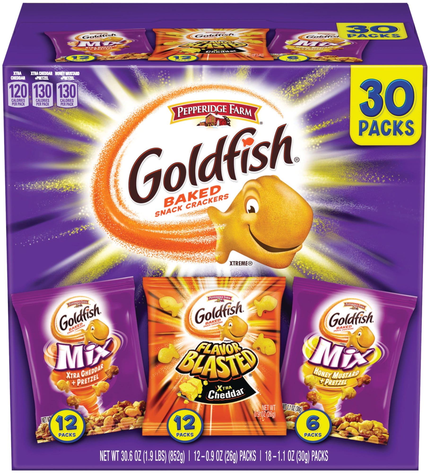 honey mustard and pretzel goldfish