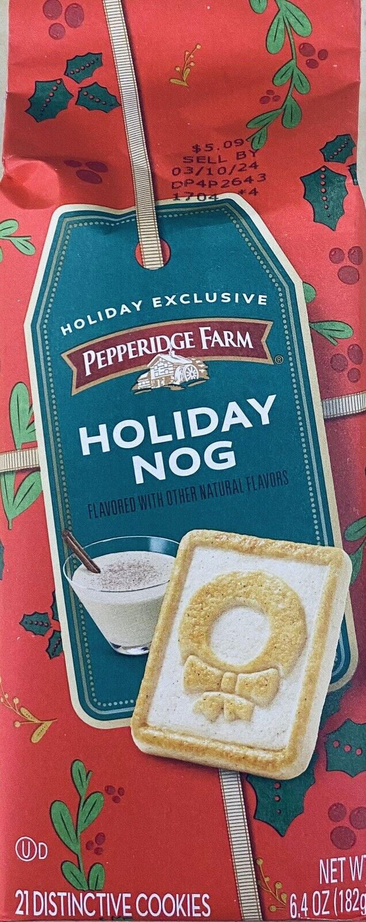 Pepperidge Farm Eggnog Flavored Holiday Nog Cookies, 6.4 oz Bag