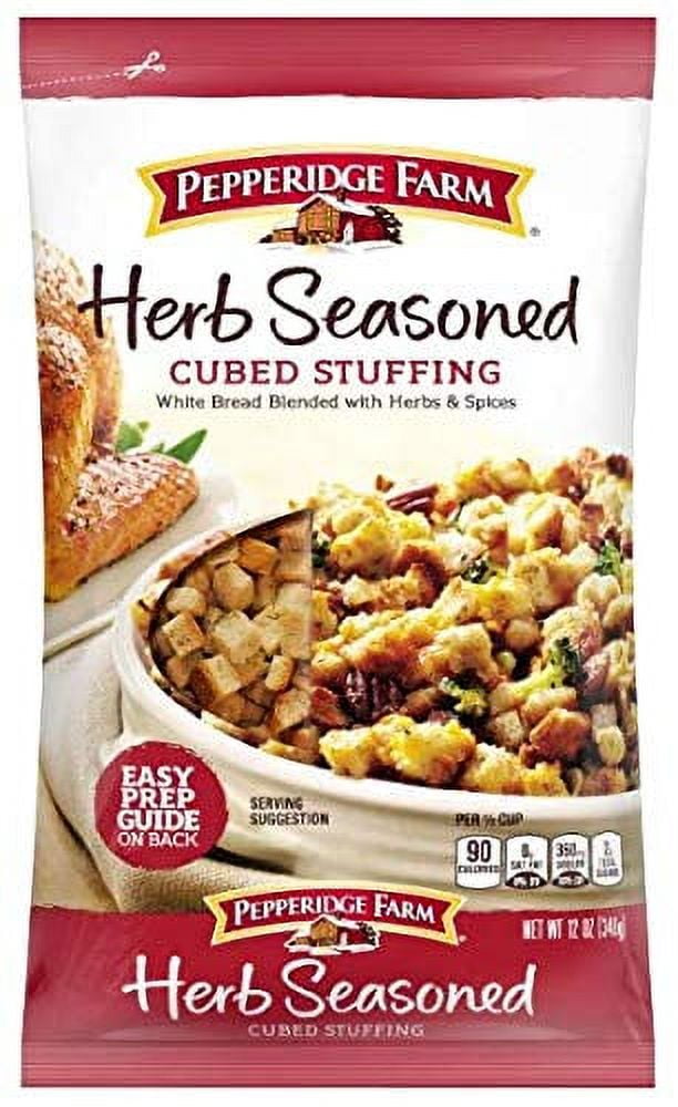 Pepperidge Farm Herb Seasoned Cubed Stuffing, 12 Oz. (Pack of 3)