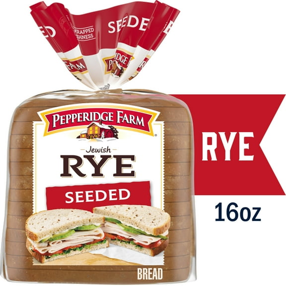 Pepperidge Farm Jewish Rye Seeded Bread, 16 oz Bag