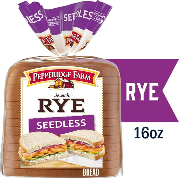 Pepperidge Farm Jewish Rye Seedless Bread, 16 oz. Bag