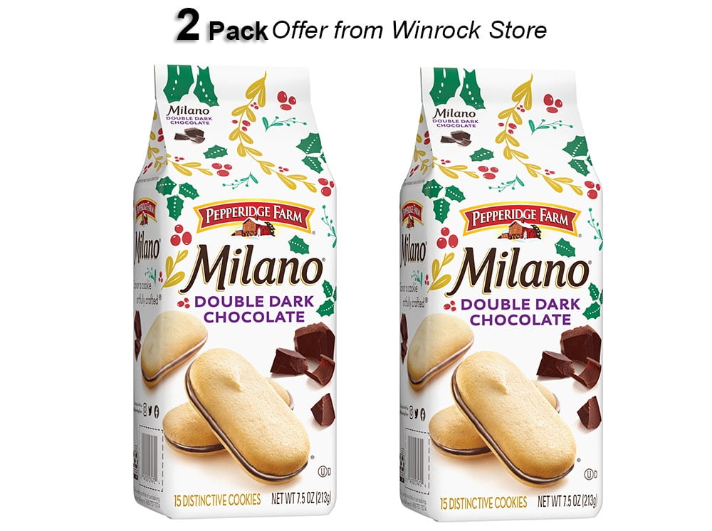 Pepperidge Farm Milano Cookies, Double Dark Chocolate, 7.5-oz.(2 Pack) Offer from Winrock Store