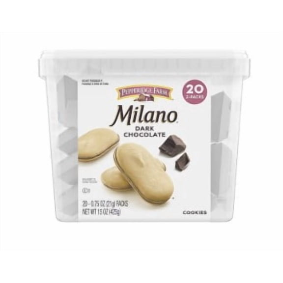 Pepperidge Farm Milano Cookies Tub 20 Count 0.75 oz