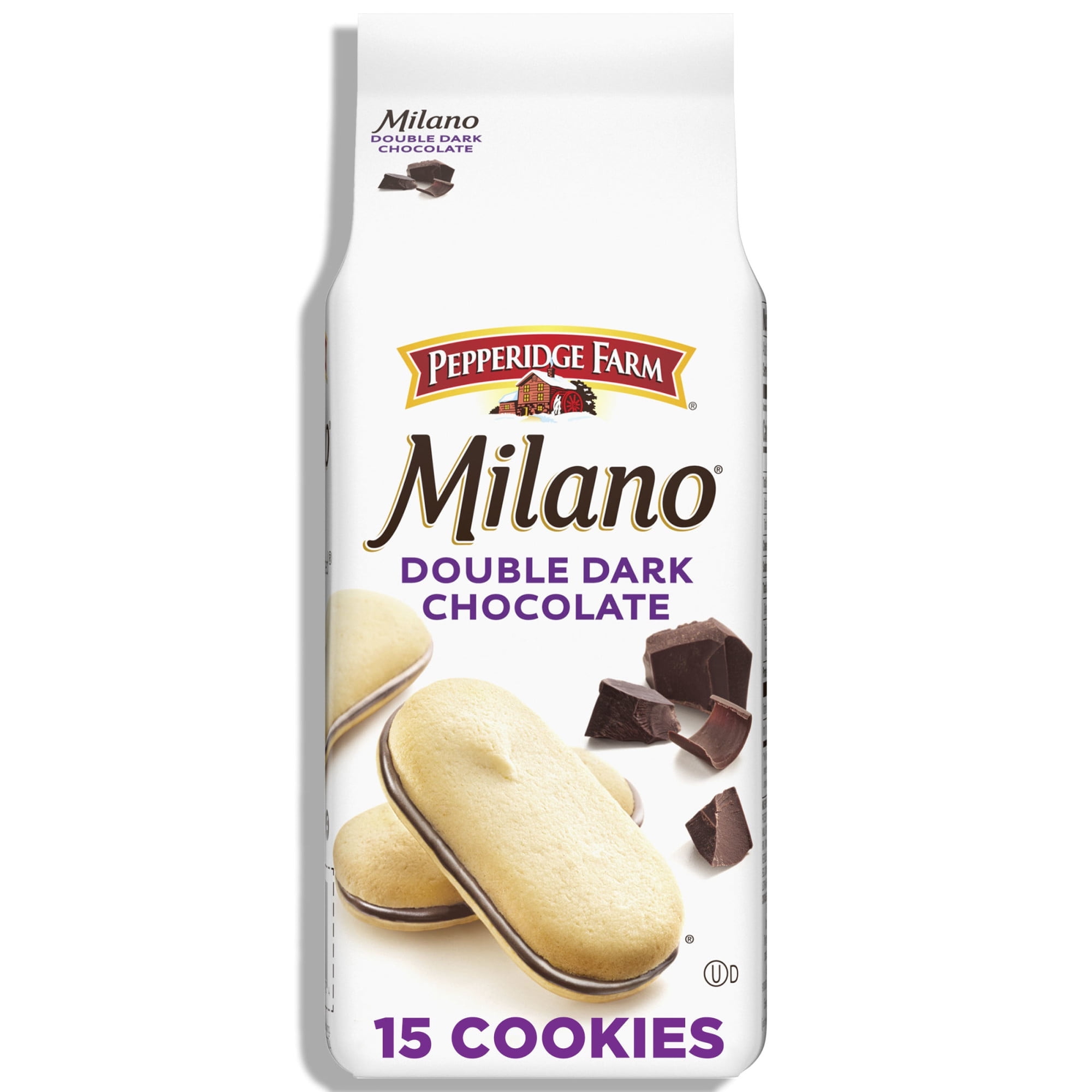 Pepperidge Farm Milano Double Dark Chocolate Cookies,(1PACK)