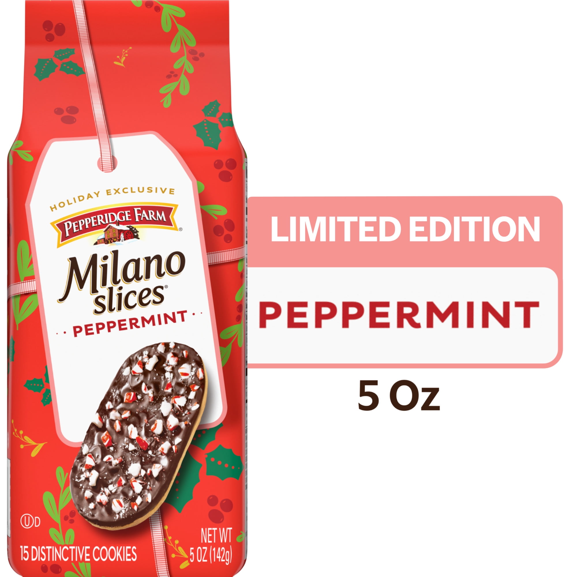 Pepperidge Farm Milano Holiday Mint Dark Chocolate Covered