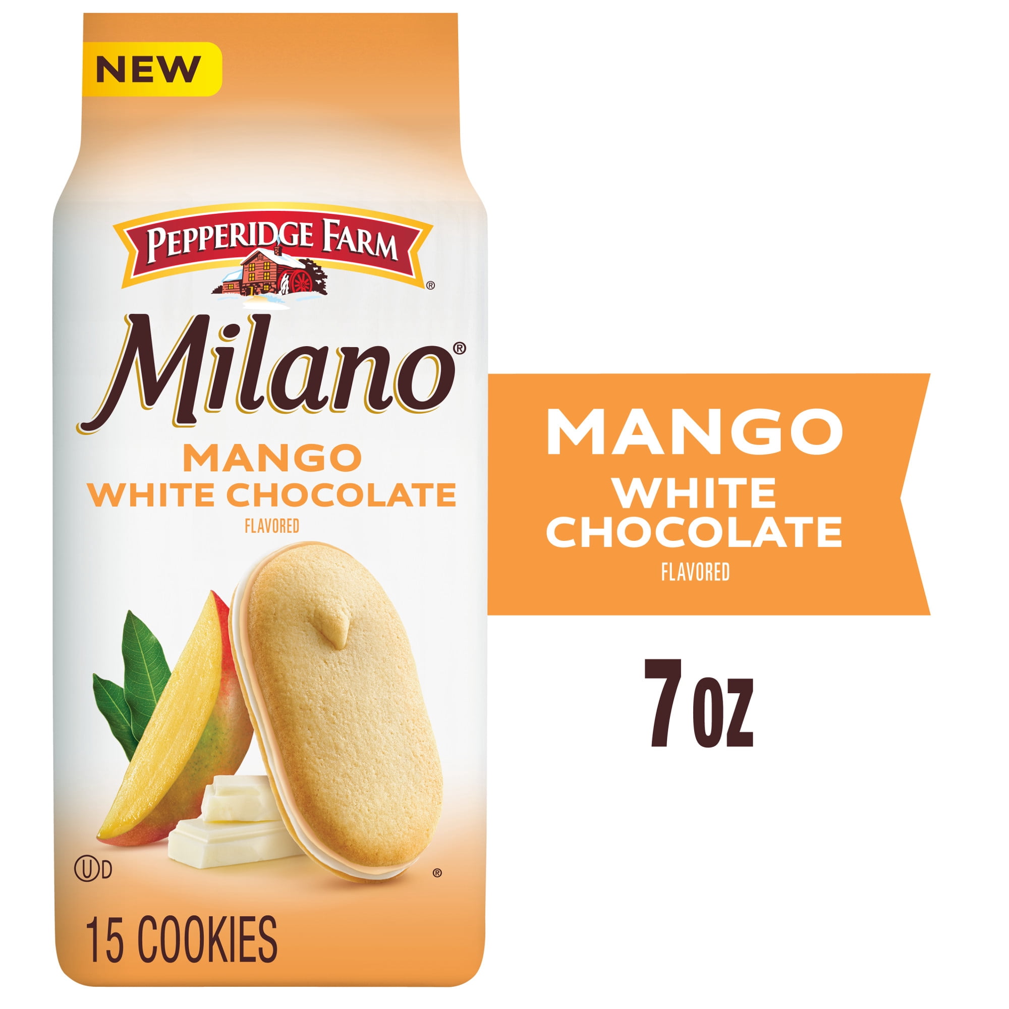Pepperidge Farm, Milano Cookies, 7 oz, White Chocolate Mango