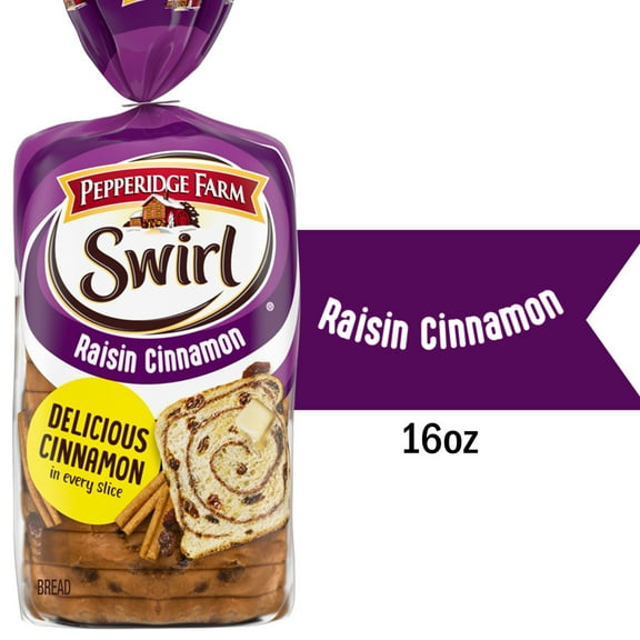 Pepperidge Farm Raisin Cinnamon Swirl Breakfast Bread, 16 oz Loaf
