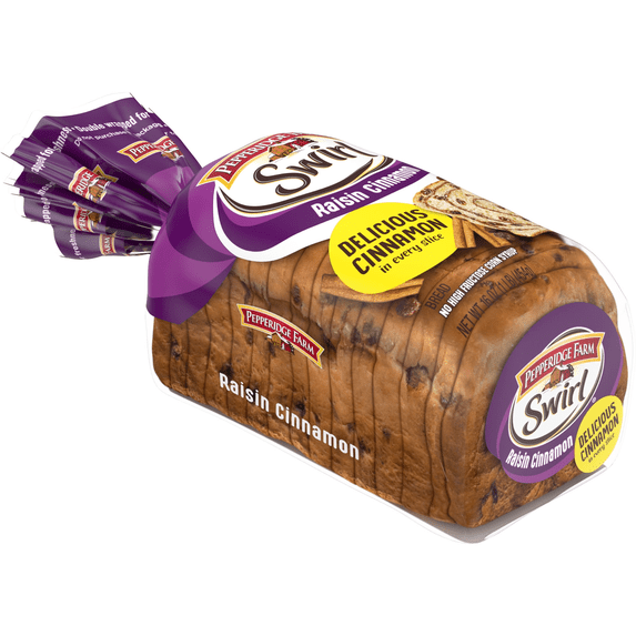 Pepperidge Farm Raisin Cinnamon Swirl Breakfast Bread, 16 oz Loaf