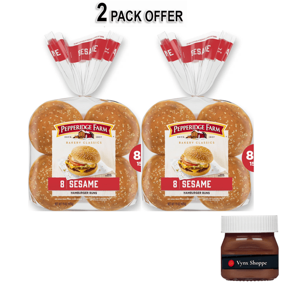 Pepperidge Farm Sesame Topped Hamburger Buns, 8-Pack