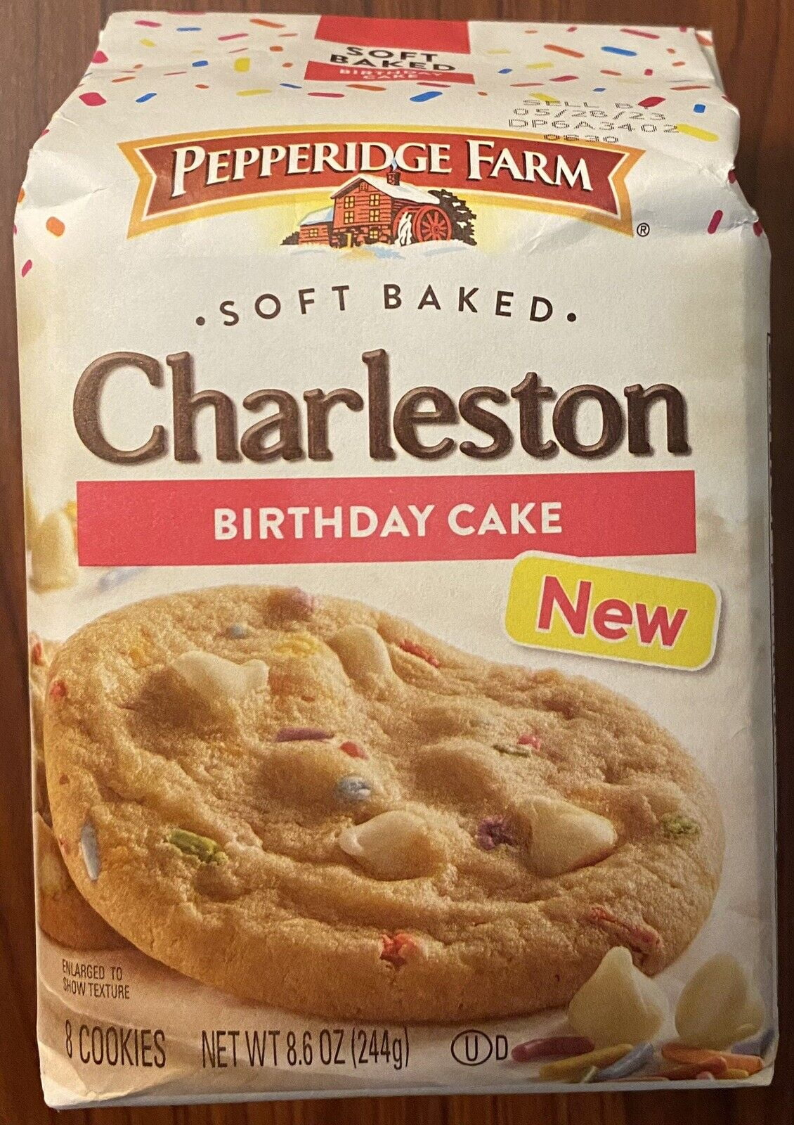 Pepperidge Farm Soft Baked Charleston BIRTHDAY CAKE Cookies 8.6 oz Bag