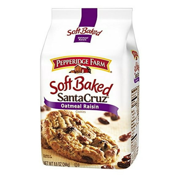 Pepperidge Farm, Soft Baked, Santa Cruz, Oatmeal Raisin Cookies, net weight 244 g (Pak of 1 piece) / 8y KK