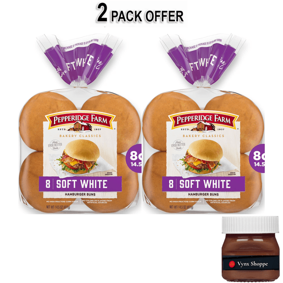 Pepperidge Farm Soft White Hamburger Buns, 8-Pack