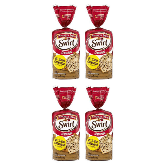 Pepperidge Farm Swirl Cinnamon Breakfast Bread, 16 oz. Loaf (Pack of 4)